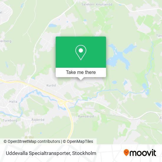 Uddevalla Specialtransporter map