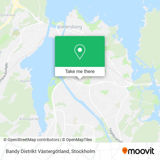 Bandy Distrikt Västergötland map