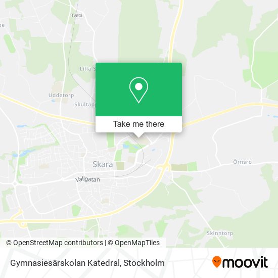 Gymnasiesärskolan Katedral map