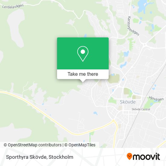 Sporthyra Skövde map