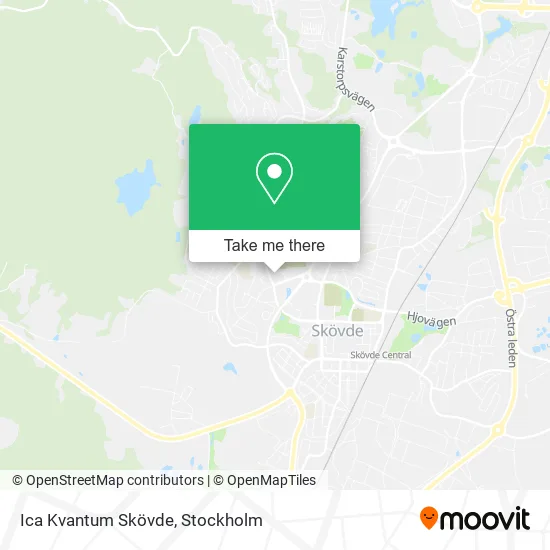 Ica Kvantum Skövde map