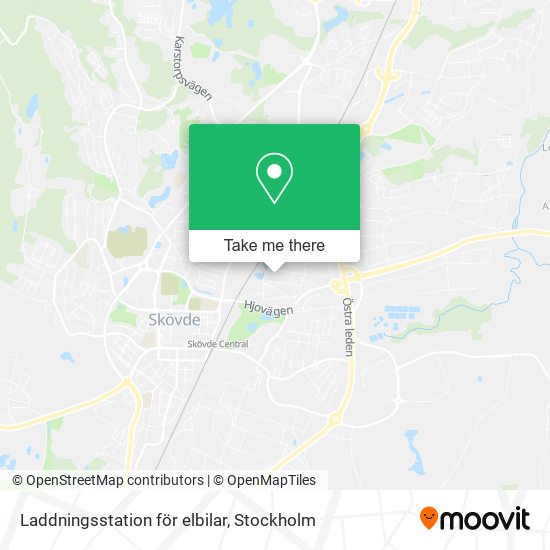 Laddningsstation för elbilar map