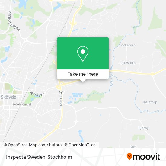 Inspecta Sweden map