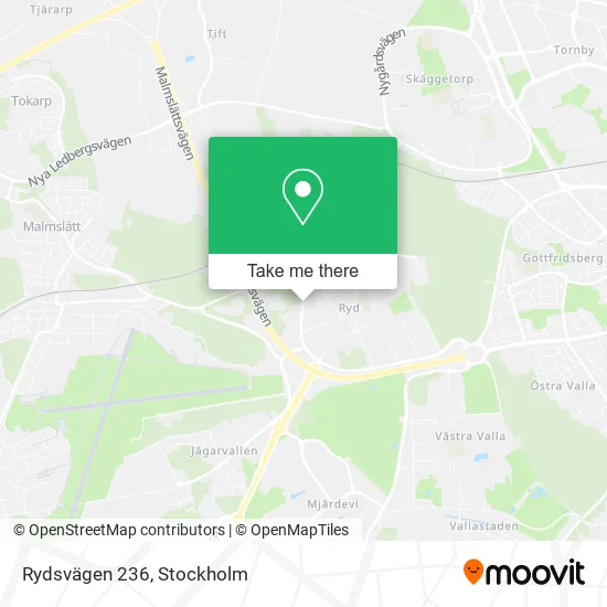 Rydsvägen 236 map