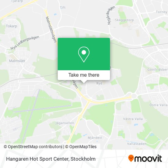 Hangaren Hot Sport Center map