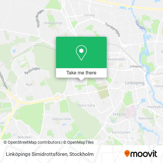 Linköpings Simidrottsfören map
