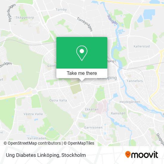 Ung Diabetes Linköping map