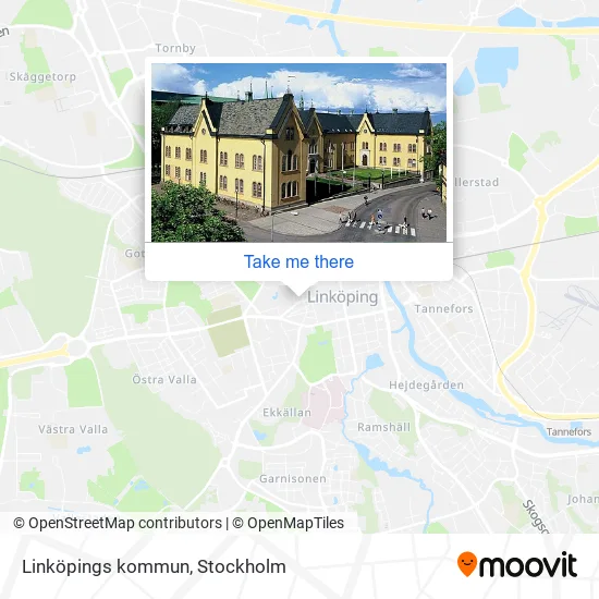 Linköpings kommun map