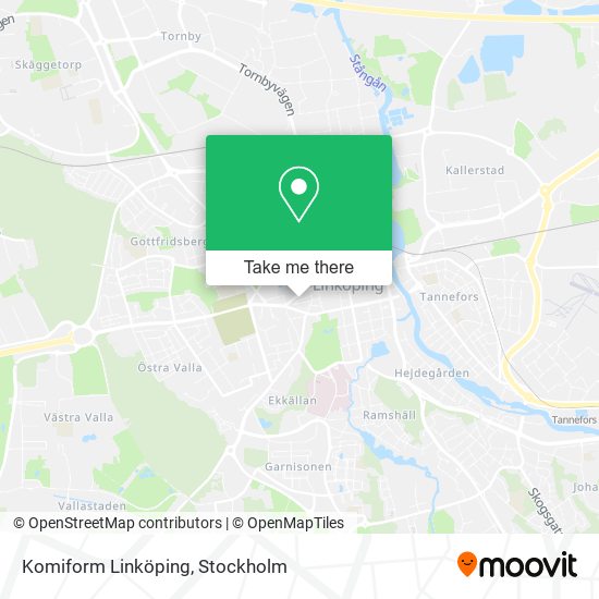 Komiform Linköping map