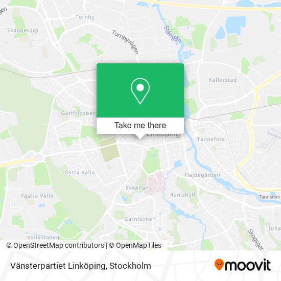 Vänsterpartiet Linköping map