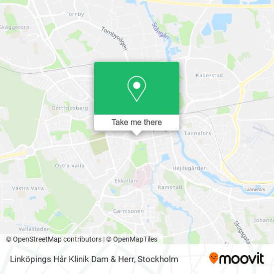 Linköpings Hår Klinik Dam & Herr map