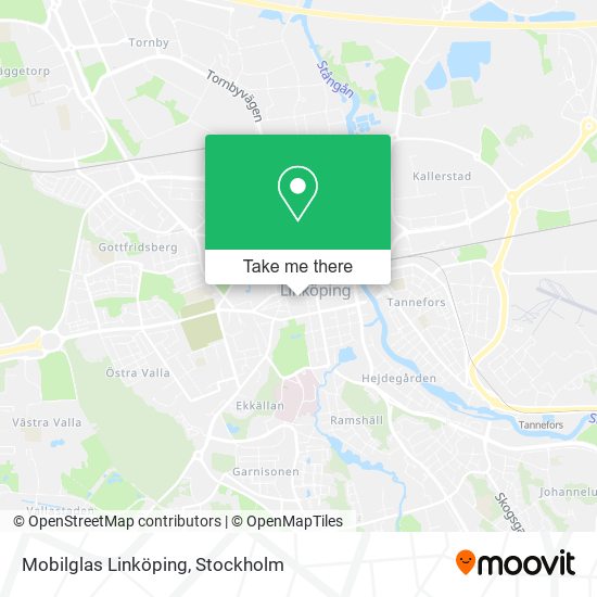 Mobilglas Linköping map