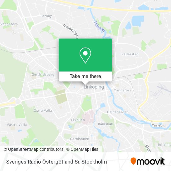 Sveriges Radio Östergötland Sr map