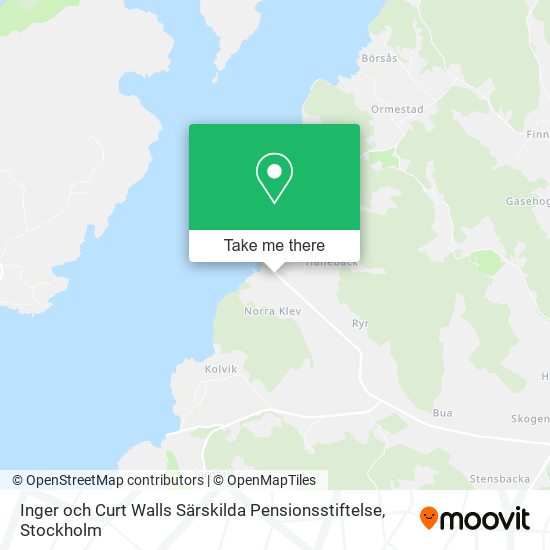 Inger och Curt Walls Särskilda Pensionsstiftelse map