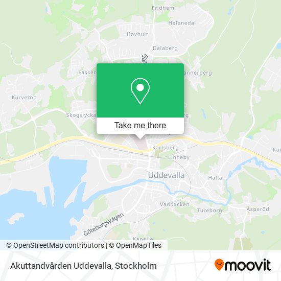 Akuttandvården Uddevalla map