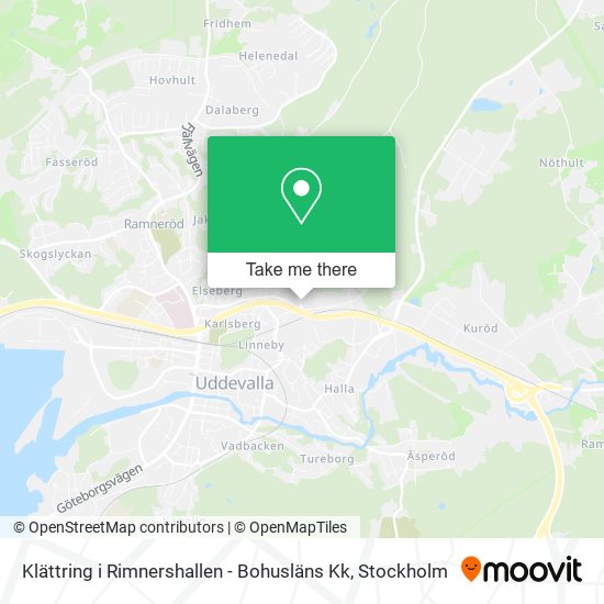 Klättring i Rimnershallen - Bohusläns Kk map