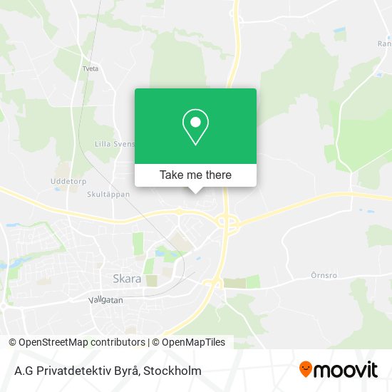 A.G Privatdetektiv Byrå map