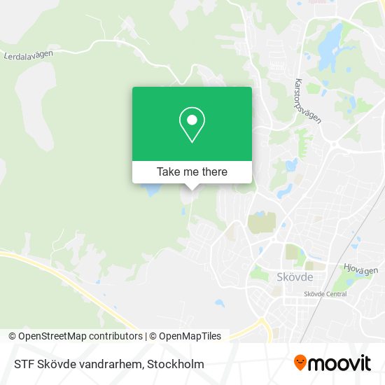 STF Skövde vandrarhem map