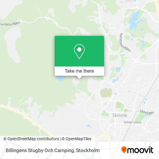 Billingens Stugby Och Camping map