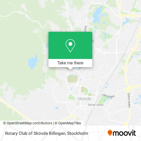 Rotary Club of Skövde Billingen map