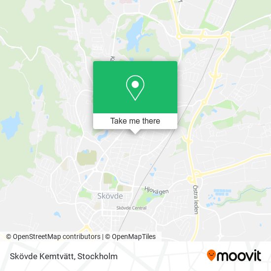 Skövde Kemtvätt map