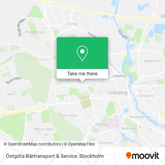 Östgöta Bårtransport & Service map