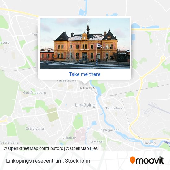 Linköpings resecentrum map