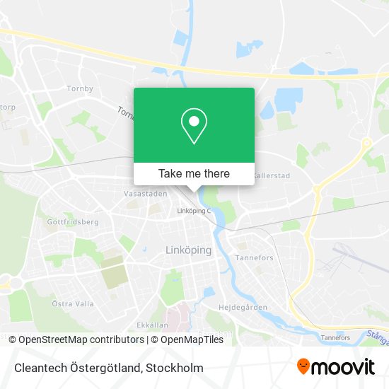 Cleantech Östergötland map