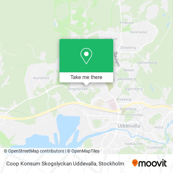 Coop Konsum Skogslyckan Uddevalla map