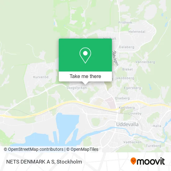 NETS DENMARK A S map