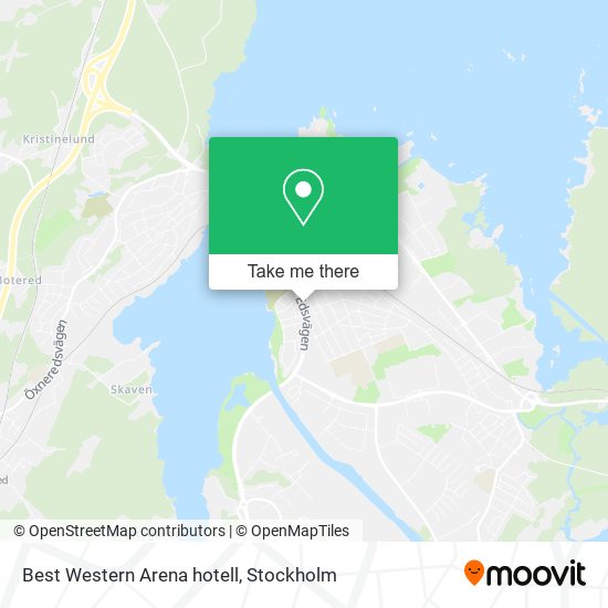 Best Western Arena hotell map