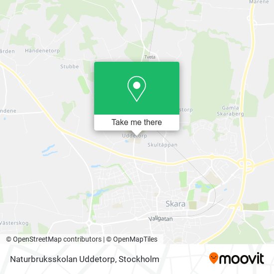 Naturbruksskolan Uddetorp map