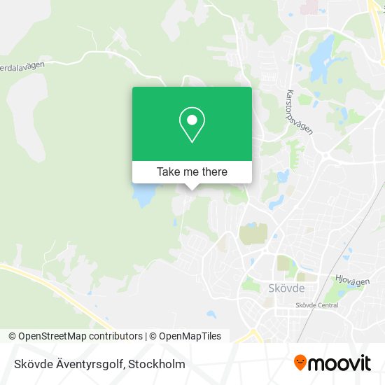 Skövde Äventyrsgolf map