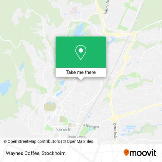 Waynes Coffee map