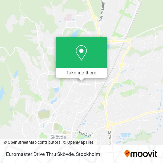 Euromaster Drive Thru Skövde map