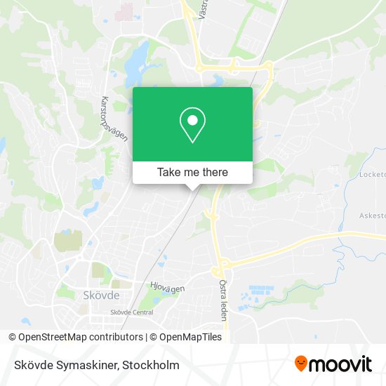 Skövde Symaskiner map