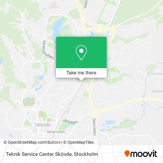 Teknik Service Center Skövde map