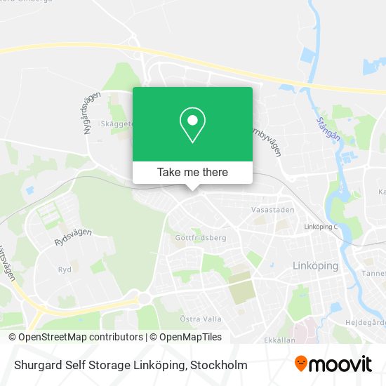 Shurgard Self Storage Linköping map