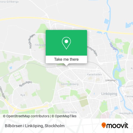 Bilbörsen i Linköping map