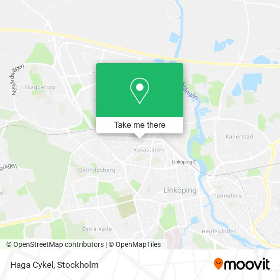 Haga Cykel map