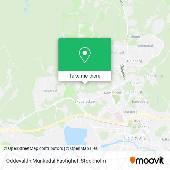 Oddevaldh Munkedal Fastighet map