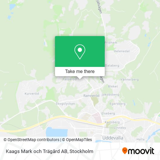 Kaags Mark och Trägård AB map