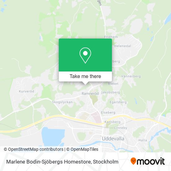 Marlene Bodin-Sjöbergs Homestore map