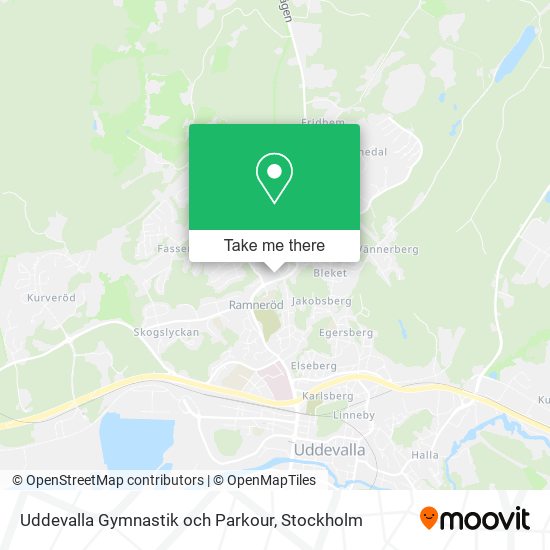 Uddevalla Gymnastik och Parkour map