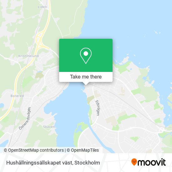 Hushållningssällskapet väst map