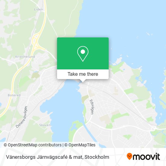 Vänersborgs Järnvägscafé & mat map