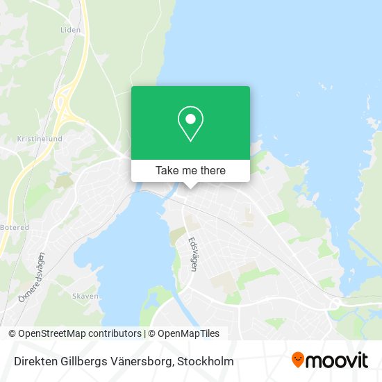 Direkten Gillbergs Vänersborg map