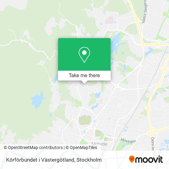 Körförbundet i Västergötland map