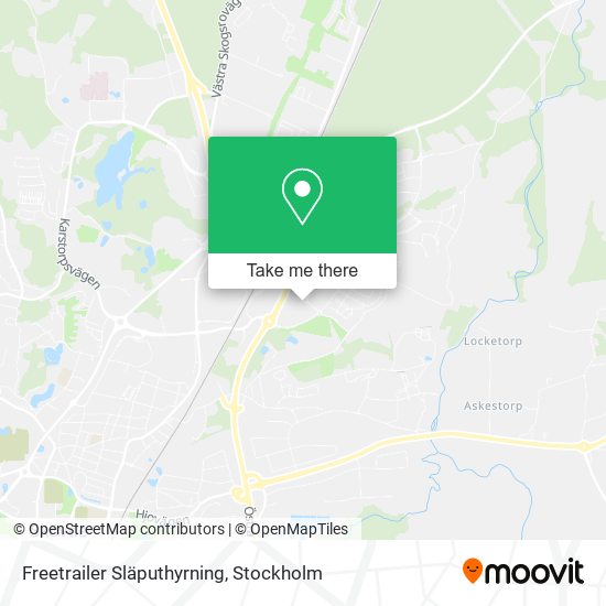 Freetrailer Släputhyrning map