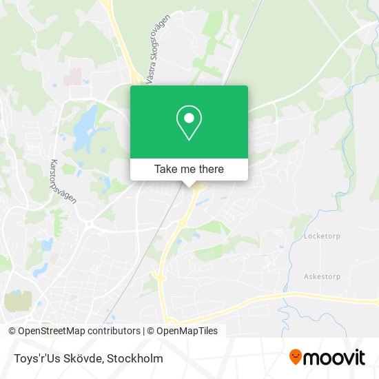 Toys'r'Us Skövde map